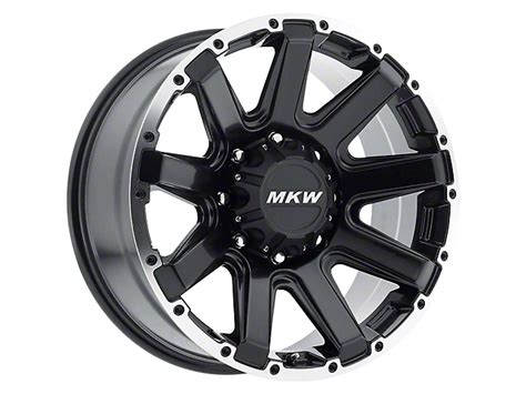 Mkw Offroad Tundra M94 Satin Black Machined 6 Lug Wheel 18x9 10mm