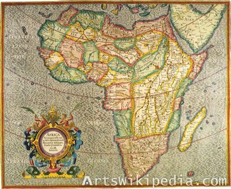 Africa Vintage map