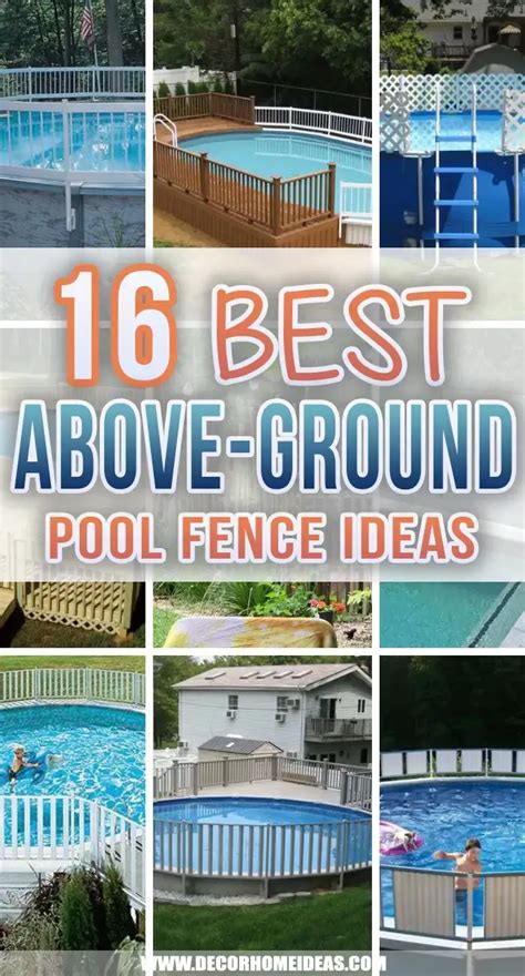 16 Best Above Ground Pool Fence Ideas For 2024 Decor Home Ideas