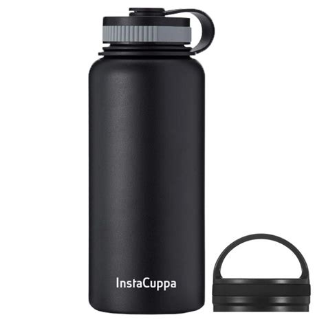 Instacuppa Insulated Water Bottle Ml With Wide Mouth Lid And