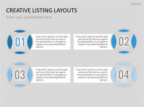 Creative Lists Powerpoint Template Version 2