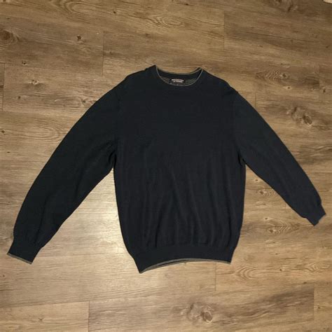 Roundtree Yorke Cotton Blend Crew Neck Sweater Depop