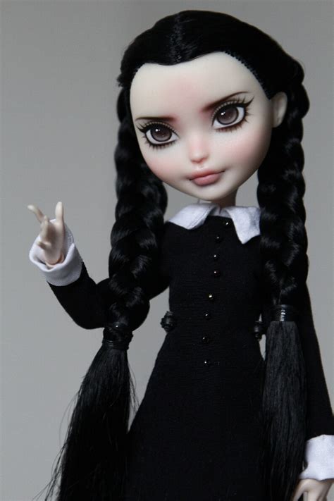 Monster High Doll Wednesday Addams In Your Custom Order Etsy