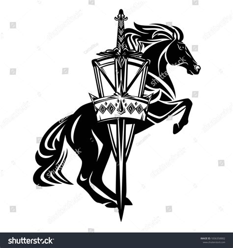 Medieval Style Royal Coat Arms Design Stock Vector Royalty Free 1836358882 Shutterstock