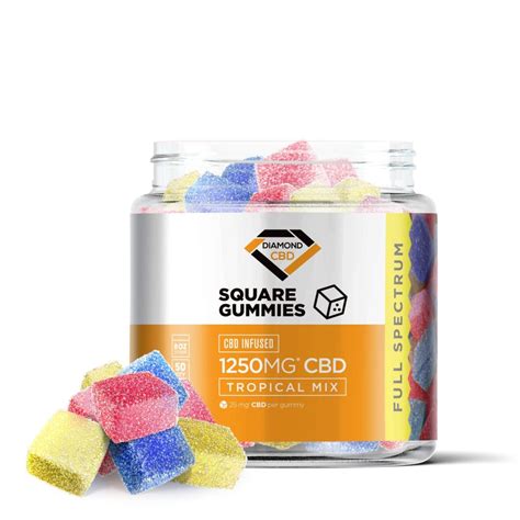 Tropical Mix Gummies - Full Spectrum CBD - Diamond CBD - 1250mg