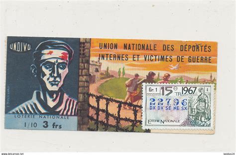 Billets De Loterie BL 459 BILLETS LOTERIE NATIONALE UNION NATIONALE