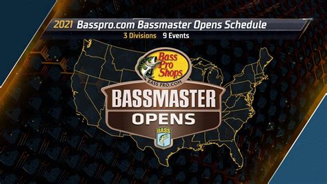 B.A.S.S. announces 2021 Opens schedule - Bassmaster