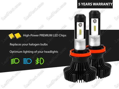 High Power H8 LED Conversion Kit for Headlights - 5 Year Warranty and ...