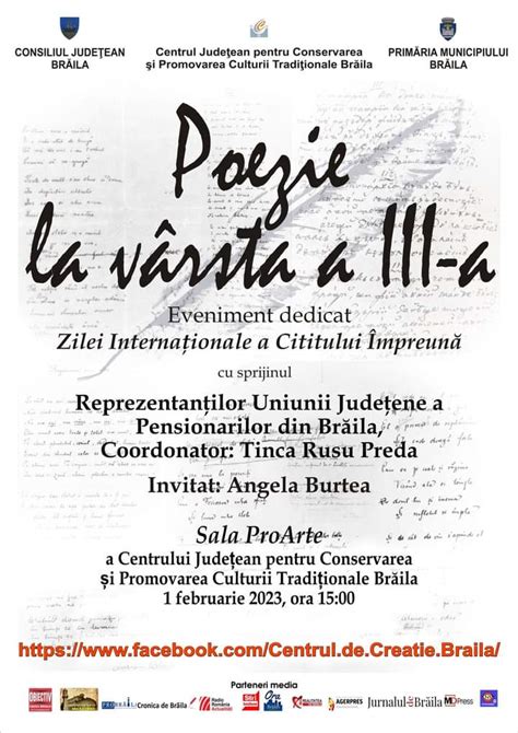 1 februarie Ziua internațională a cititului împreună ProBraila