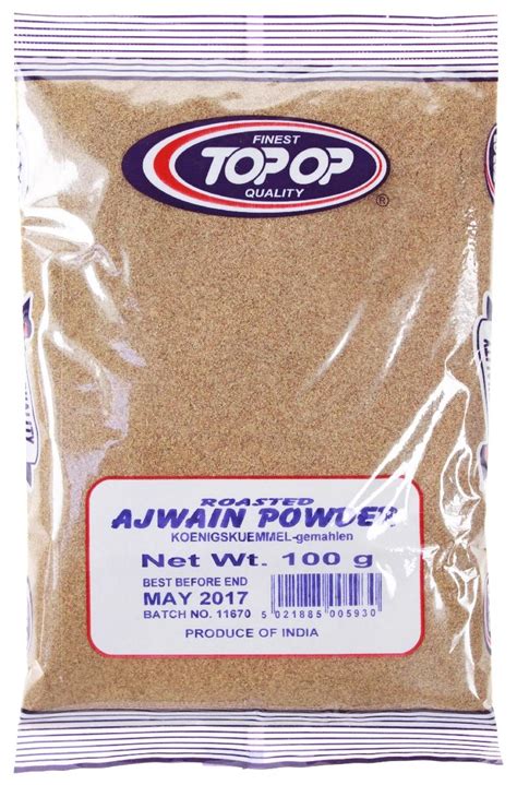 TOP OP AJWAIN POWDER 100G Myspiceshop Co Uk