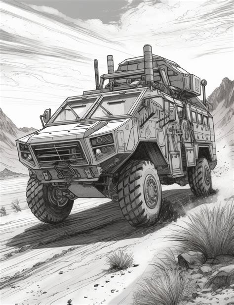 Military Vehicle Coloring Pages Military Vehicles Army Assault Vehicles ...