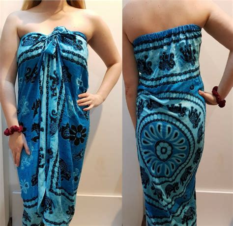 Mumu Sarong Mandala Batik Ele Tube Dress Bali Boho Hippy Beach Sz S M L Xl 10 22 Tropical Scene