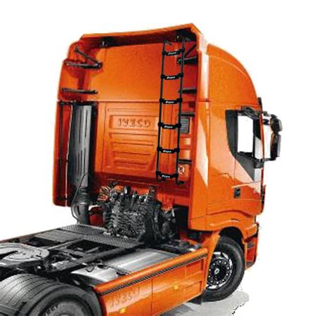 Escada Traseira Degraus Preta Iveco Stralis Hi Way Bepo