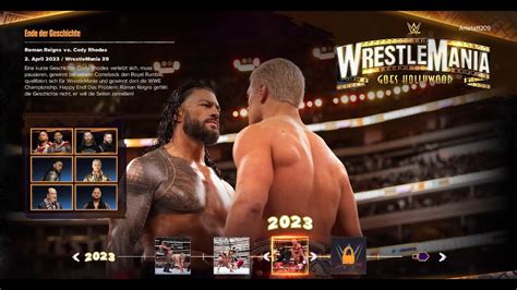 Wwe 2k24 Showcase 40 Years Of Wrestlemania Gameplay Wm 39 2023 Roman