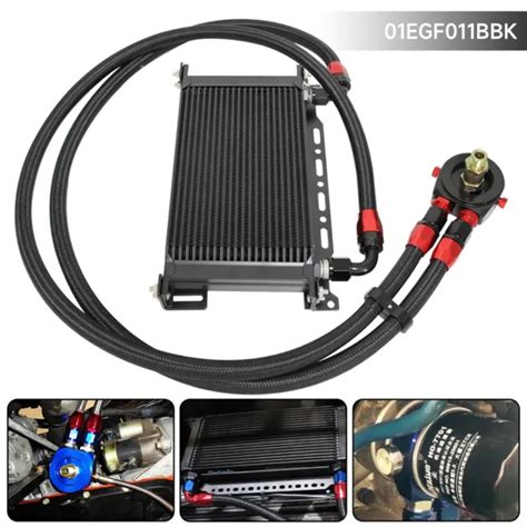 22 Rows 10an Engine Transmission Oil Cooler Filter Adapter Hose Kit 1 4m 1 6m Eur 151 87