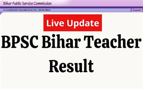 Bihar Bpsc Teacher Result 2023 Dd Result