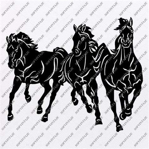 Horses Svg Files Wild Horses Svg Original Design Clipart Svg For