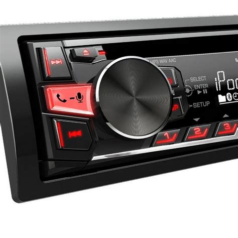 JVC KD R861BTE Rojo Autoradio CD USB AUX Bluetooth PcComponentes