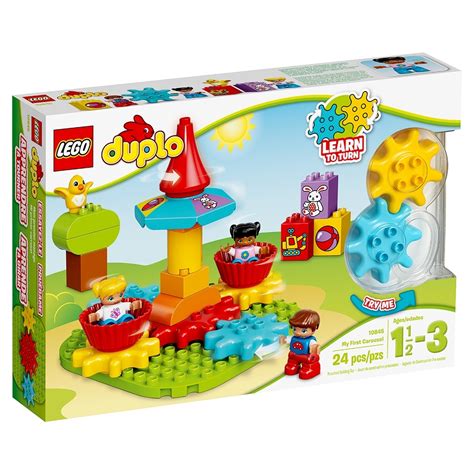 Duplo Lego Pivotant Plateau Tournant En Bleu Et Rouge 100 Authentique