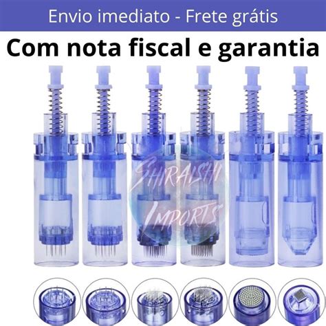 Kit Cartuchos Dermapen E Nano Microagulhamento Caneta