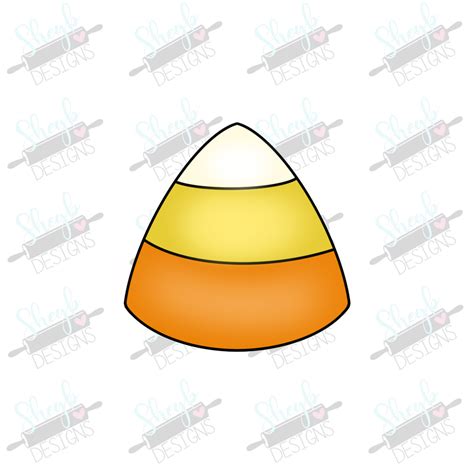 Candy Corn Cookie Template