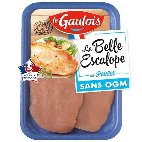 Escalopes de poulet LE GAULOIS la barquette de 2 240g à Prix