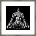 1212 Zebra Woman Nude Stripe Series Photograph By Chris Maher Fine