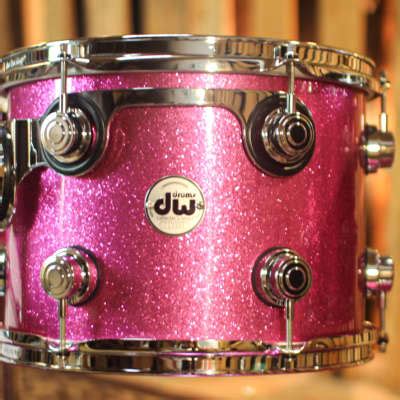 Dw Collector S Cherry Vlt Pink Sparkle Lacquer Drum Set Reverb