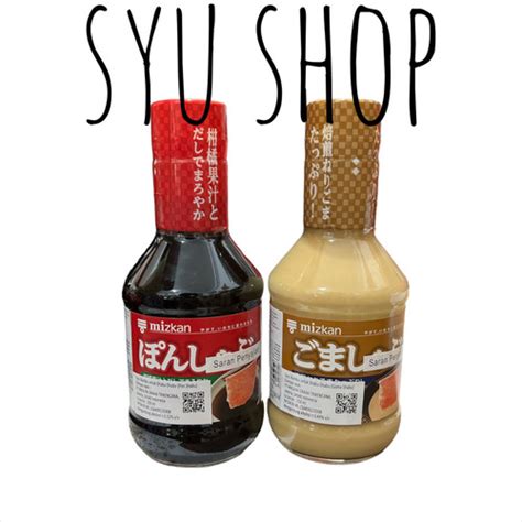 Jual Mizkan Pon Goma Shabu 250ml Sesame Soy Dipping Dip Sauce For Shabu