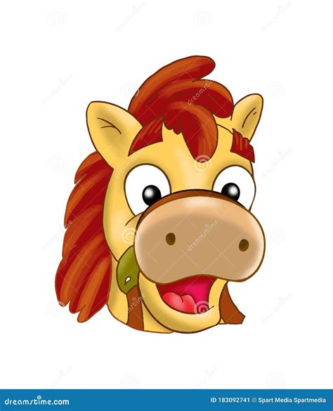 Funny Horse Head Smiling Stock Illustrations – 226 Funny Horse Head ...