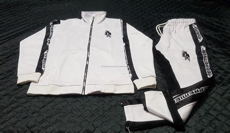 Custom Made Color Block Tracksuit Sublimation Gym Wear Sweatsuit Color