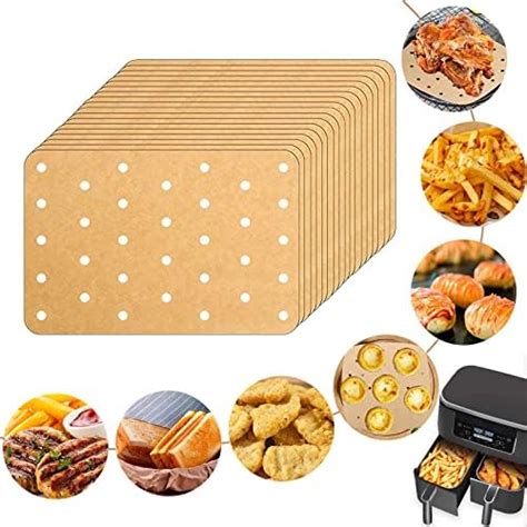 Air Fryer Paper Liners Disposable 120PCS Unbleached Air Fryer