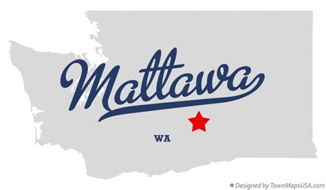 Map of Mattawa, WA, Washington