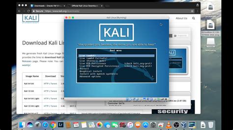 How To Install Kali Linux On A Mac Book Pro Youtube