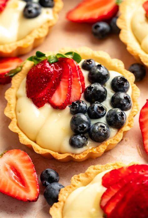 Mini Fruit Tarts With Pastry Cream Rich And Delish