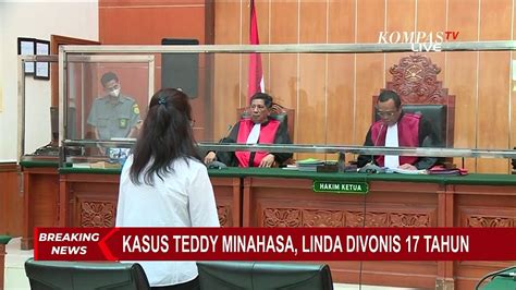 Sidang Kasus Narkoba Teddy Minahasa Linda Pujiastuti Divonis Tahun