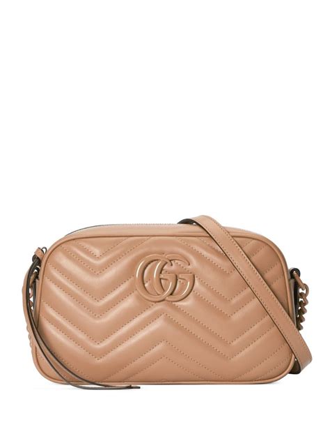 Gucci Logo Plaque Matelass Effect Shoulder Bag Farfetch