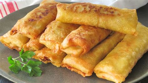 Rollitos de primavera con masa casera Receta muy fácil paso a paso