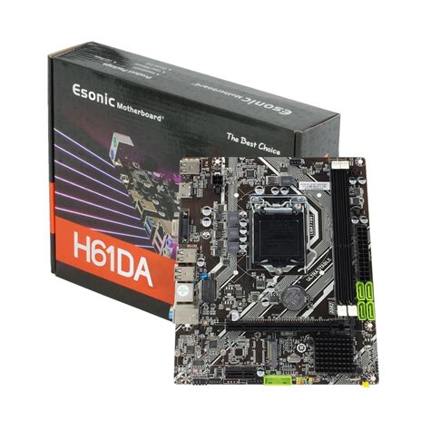 Esonic M 2 H61 Matx Motherboard DDR3 LGA1155 Desktop Computer