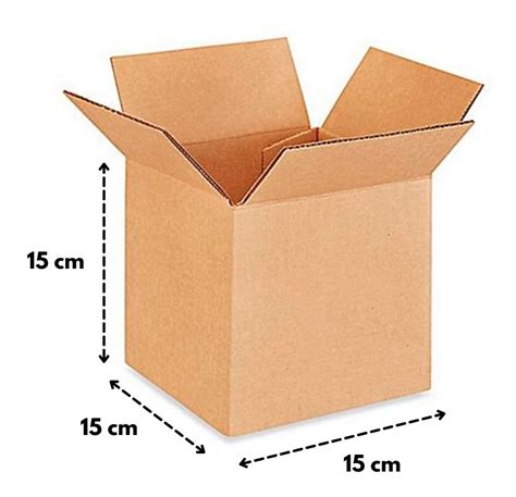 Cajas De Cartón 15x15x15 Cm Para Envíos Paquete De 25 Cajas Mercado