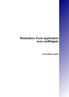 Remplissable En Ligne R Alisation D Une Application Avec Wxwidgets