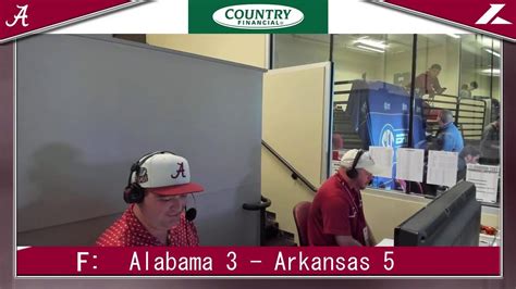 Alabama Vs Arkansas Live Booth Cam Game April Th Youtube