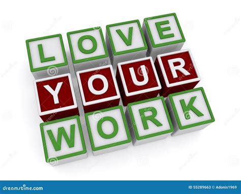 Love Your Work Stock Illustrations 2187 Love Your Work Stock