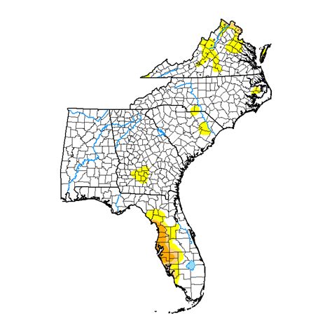 Extreme Drought Gone From Florida But Moderate Drought Expands In Virginia Climate And