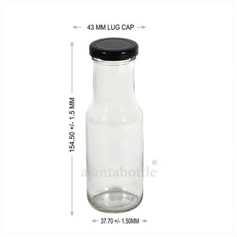 Lug Cap Transparent 200 Ml Glass Bottle For Juice At Rs 10 75 Piece In