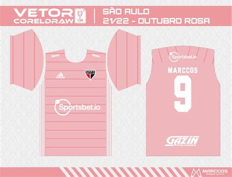 Arte Camisa S O Paulo Outubro Rosa No Elo Marccos Designer