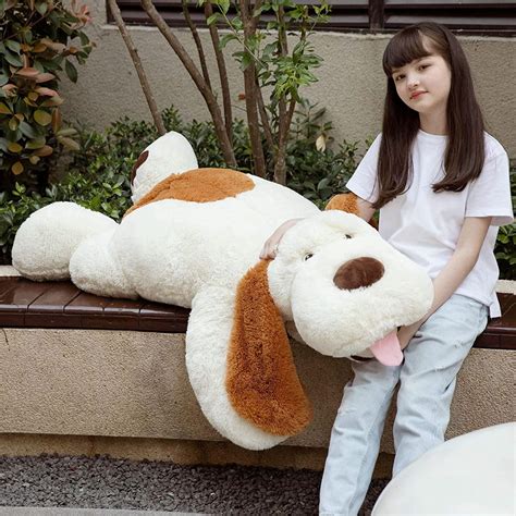 MaoGoLan Giant Dog Stuffed Animal 51" Soft Puppy Pillow Plush Toy ...