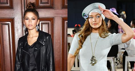 Zendaya Supports Gigi Hadid At Marc Jacobs Fashion Show New