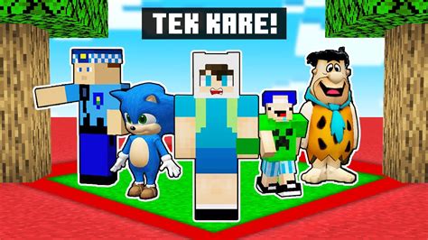 HERKES TEK BİR KAREDE SIKIŞTIK Minecraft Enes Arslan YouTube