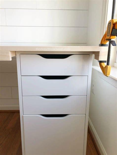 Building A Farmhouse Office Desk Plus How To Hide The Cords Diy